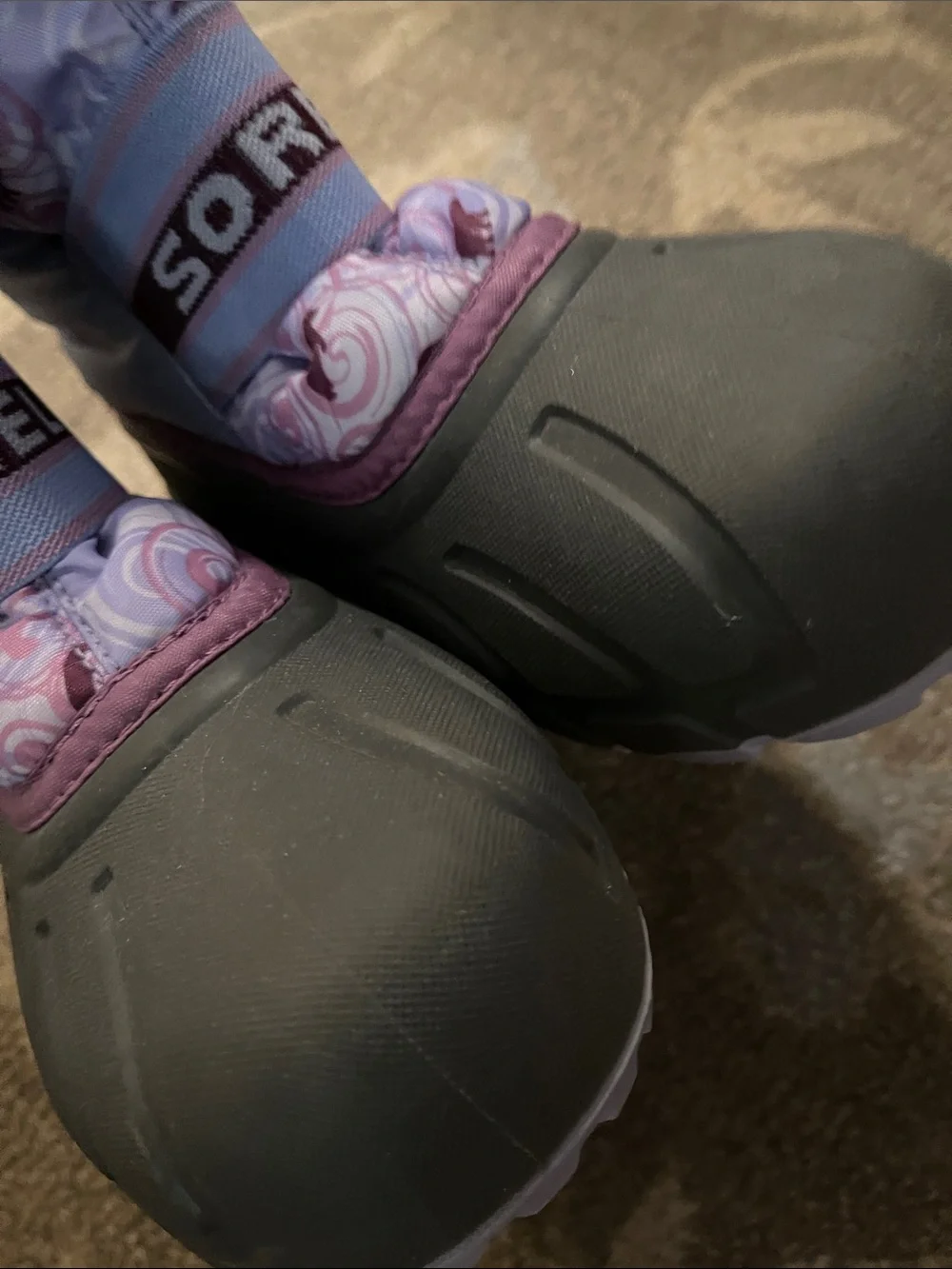 Kids Purple Winter Boots